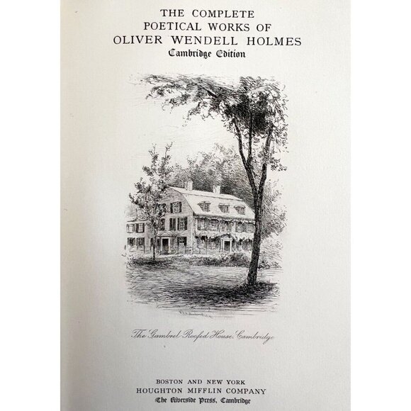 Oliver Wendell Holmes Works 1895 Signed By Horace Porter Military Victorian E45 - Picture 5 of 6